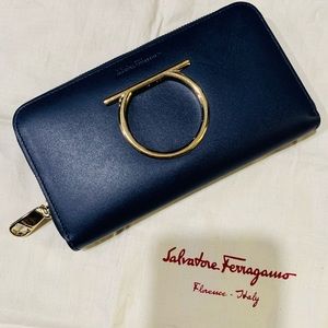 Salvatore Ferragamo Zip Around Wallet
